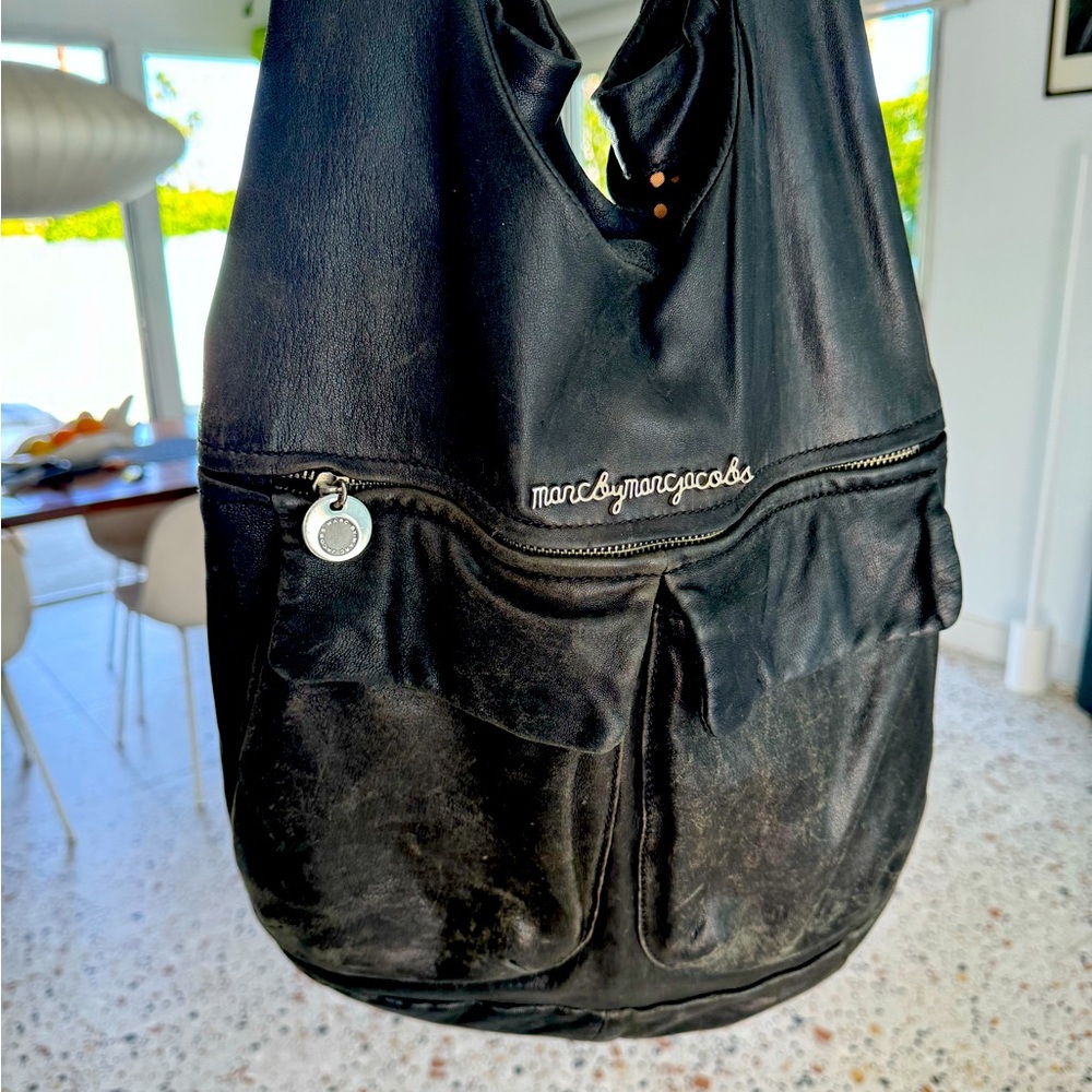 MarcByMarcJacobs black leather shoulder bag - Picture 7 of 8